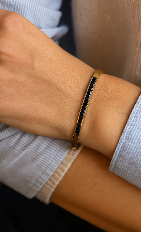 Black Stone Elegant Kada