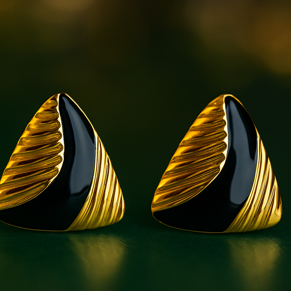Stylish Golden Triangle Earring