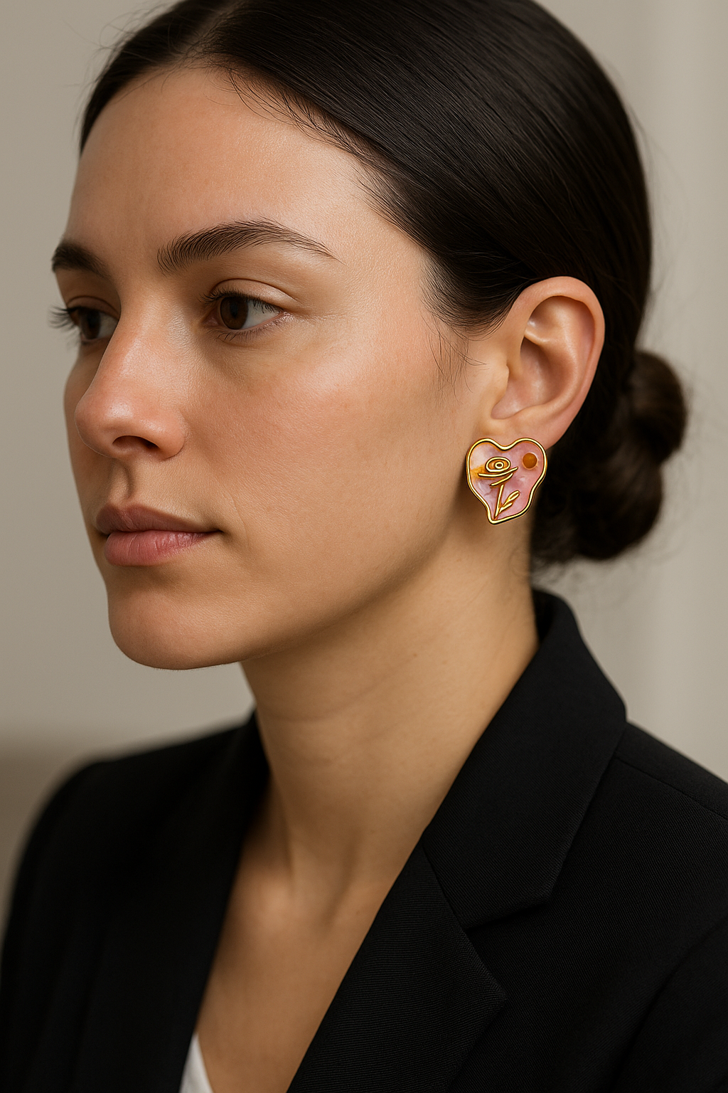 Rosette Love Earring