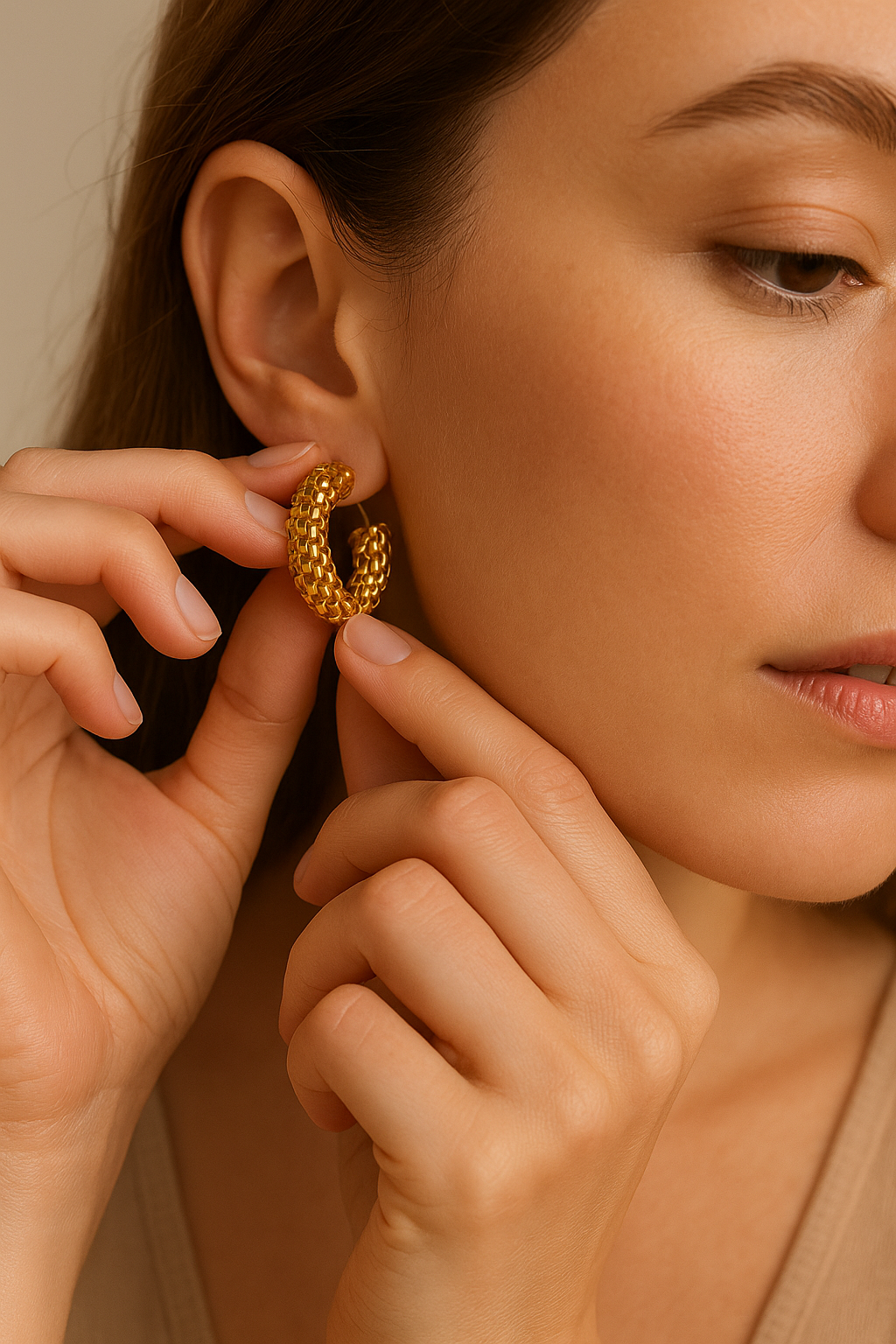 Opulent Golden Earring