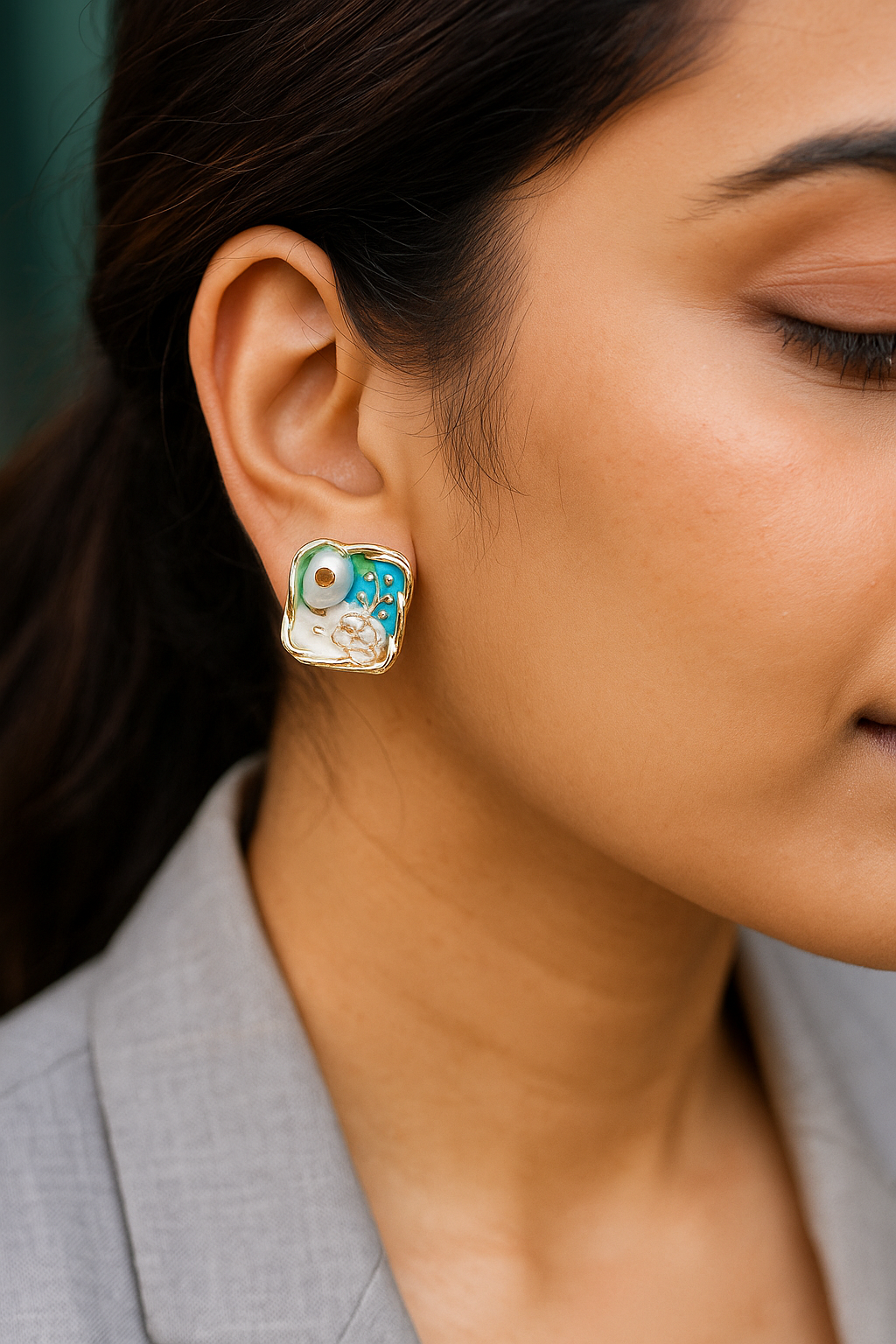 Stylish Blossom Stud Earring