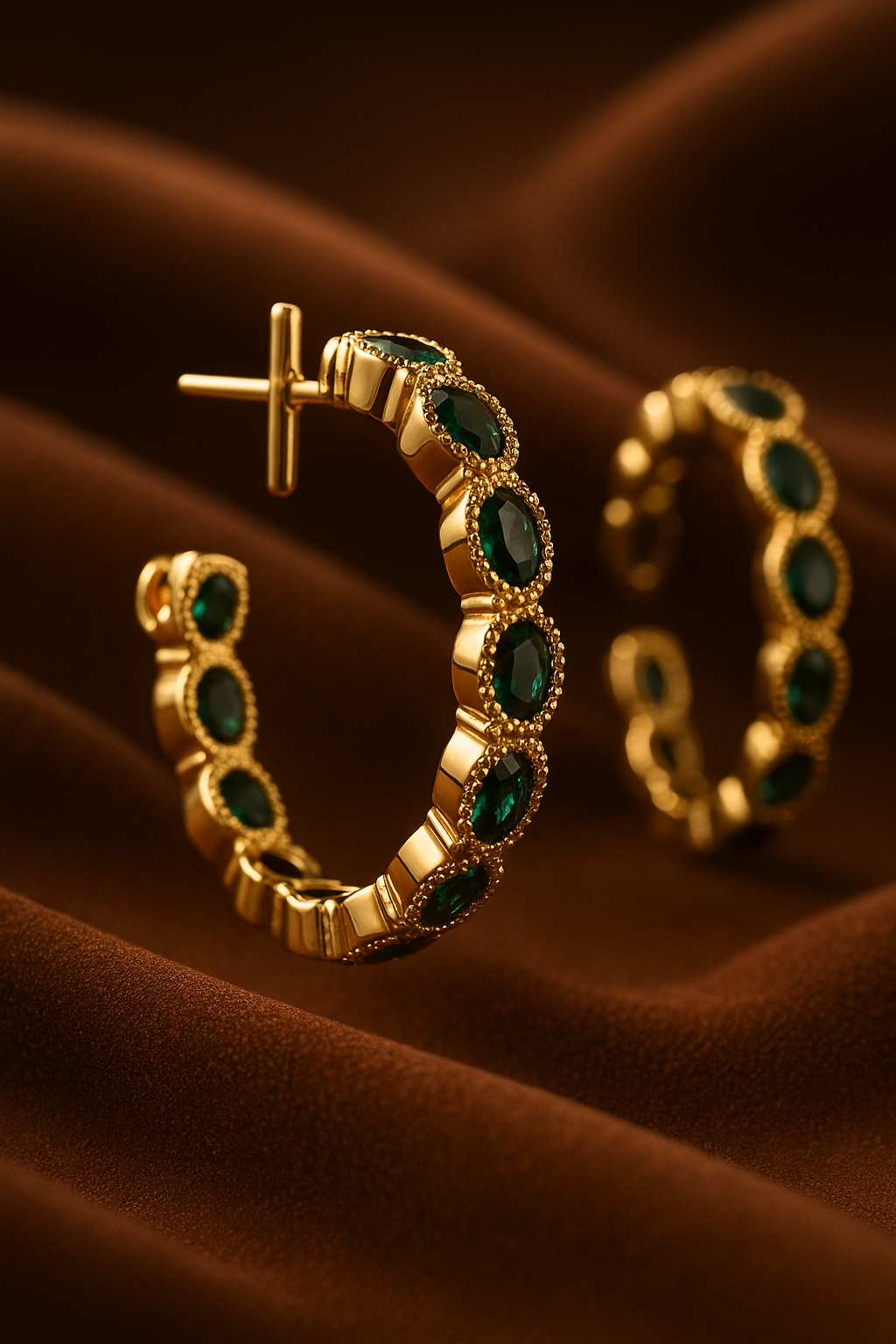 Green Stone Grace Earringa