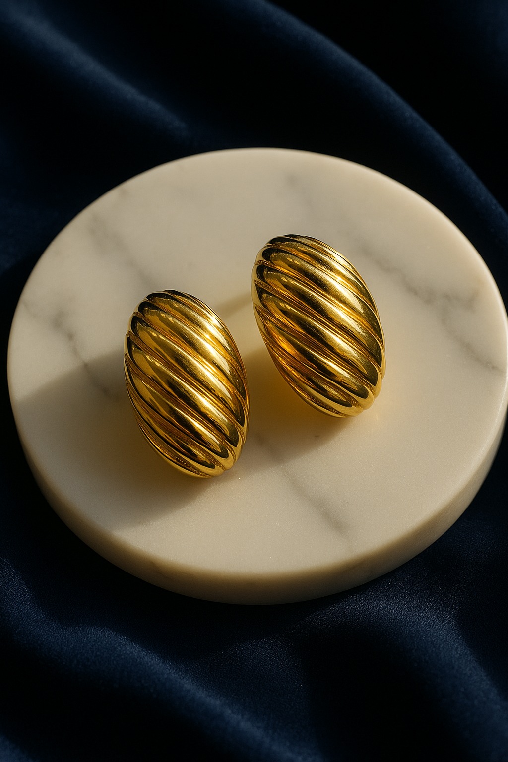 Golden Orbs Earring