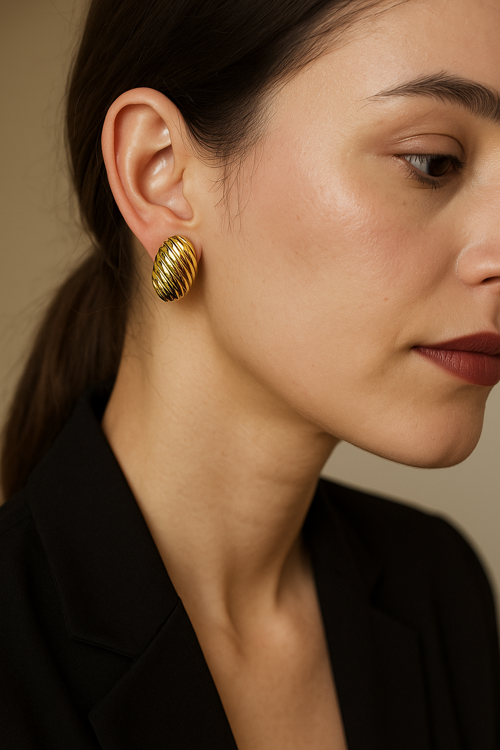 Golden Orbs Earring