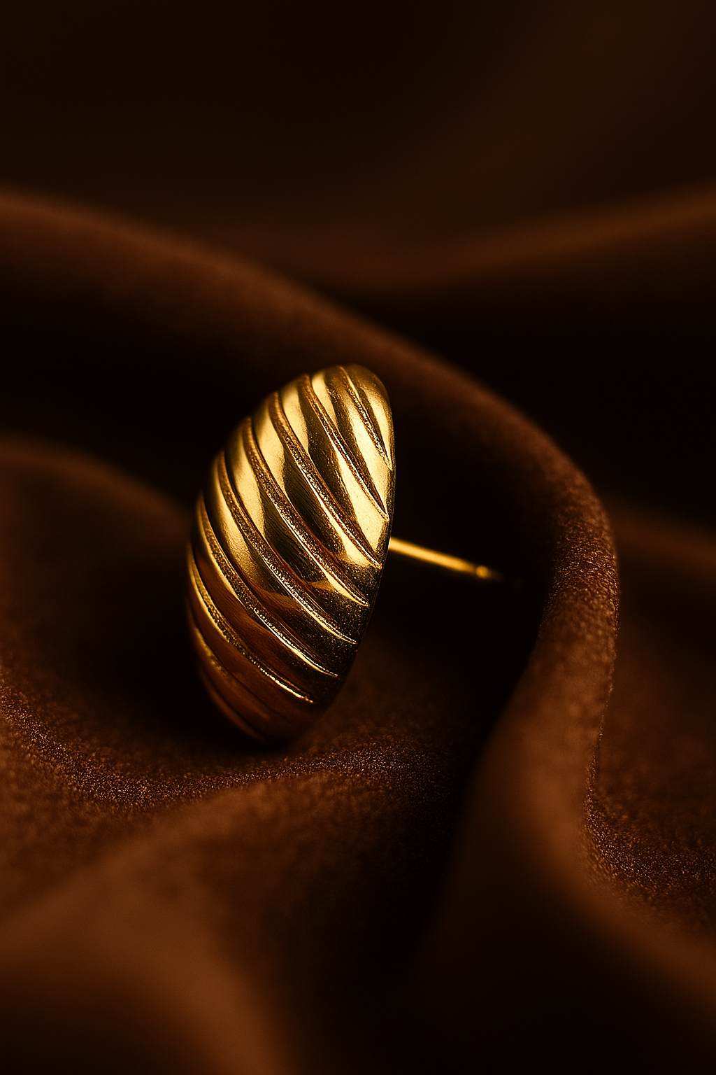 Golden Orbs Earring