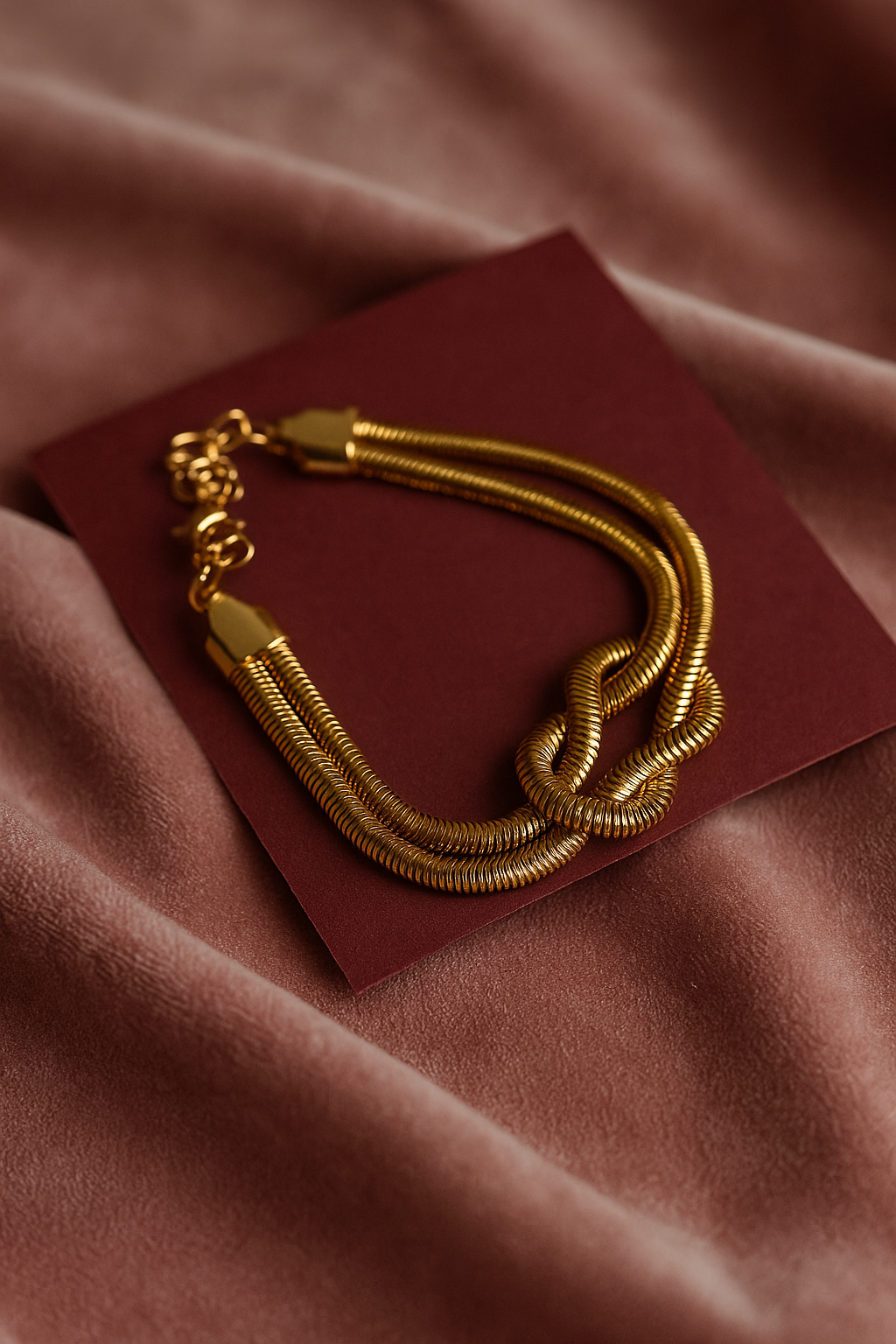 Knot Bracelet- 18kt Gold Plated