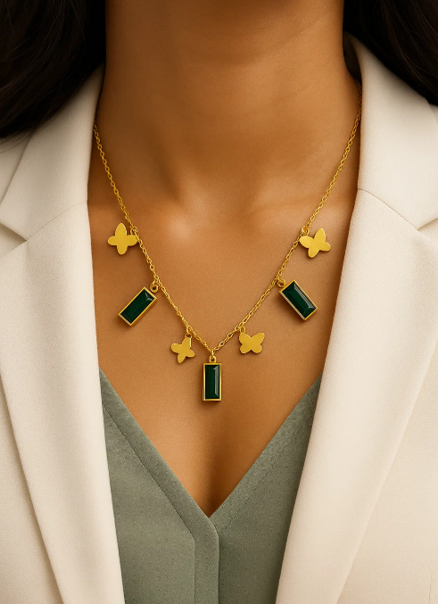 Golden Butterfly Necklace