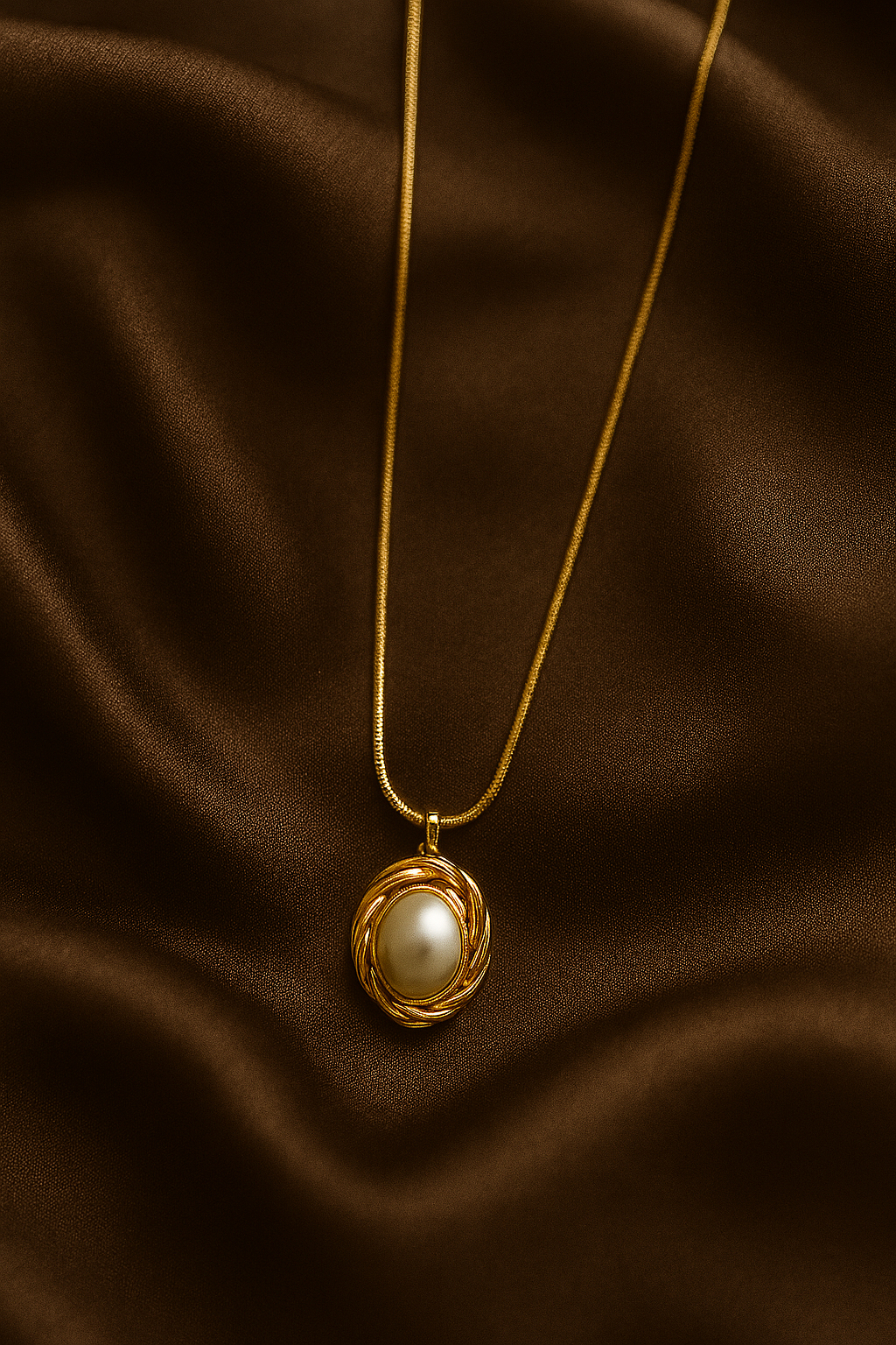 Ivory Edge Golden Necklace