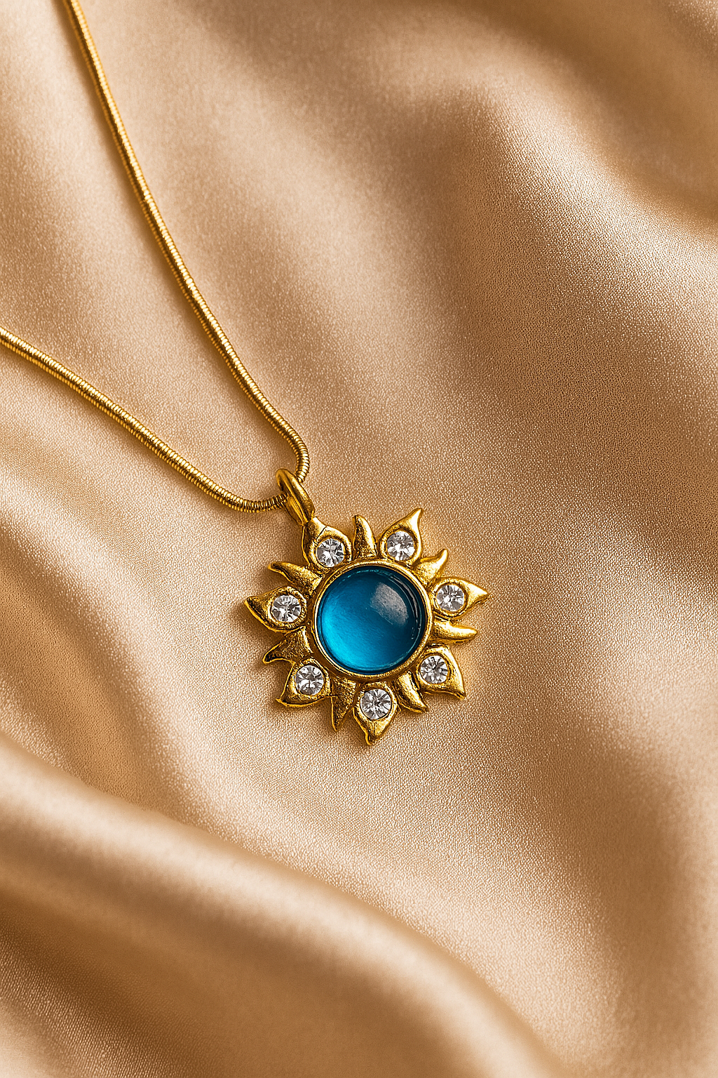 Deep Blue Grace Necklace